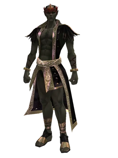 Dion Circlet of the Marksman (?) on a male Orc mystic, front view