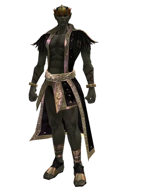 Oren Circlet of the Marksman (?) on a male Orc mystic, front view