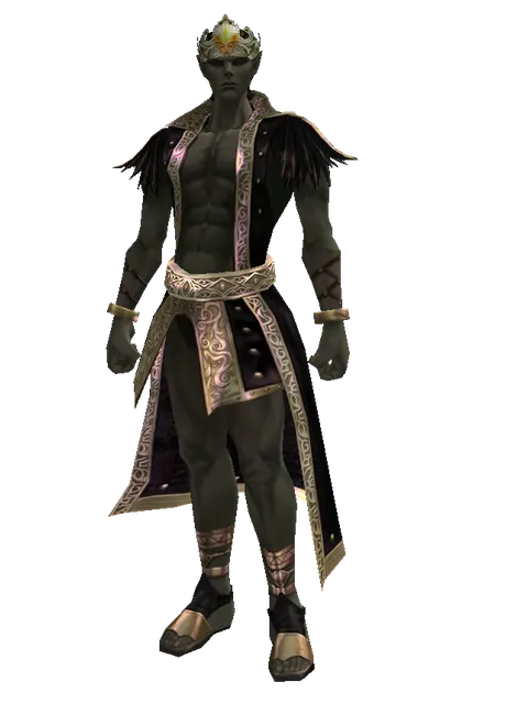 Gludio Circlet of the Sage (?) on a male Orc mystic, front view