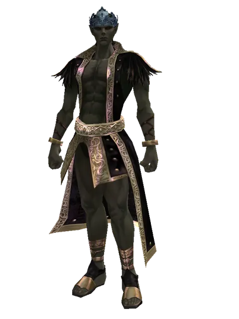 Giran Circlet of the Sage (?) on a male Orc mystic, front view
