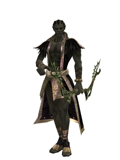 Gastraphetes on a male Orc mystic, front view