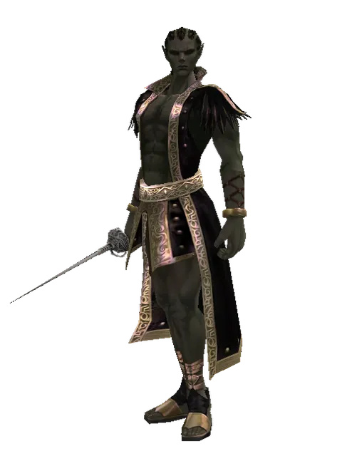 Cursed Maingauche on a male Orc mystic, front view