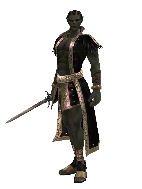 Grace Dagger on a male Orc mystic, front view