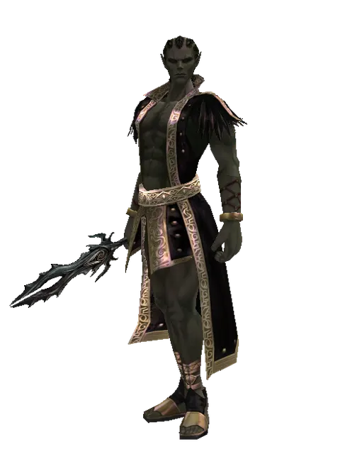 Soul Separator on a male Orc mystic, front view