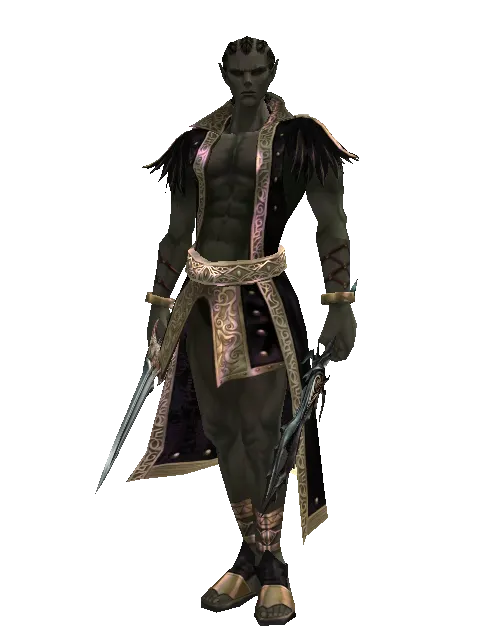 Dynasty Knife*Soul Seperator on a male Orc mystic, front view