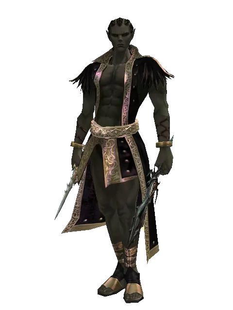 Icarus Stinger*Soul Seperator on a male Orc mystic, front view