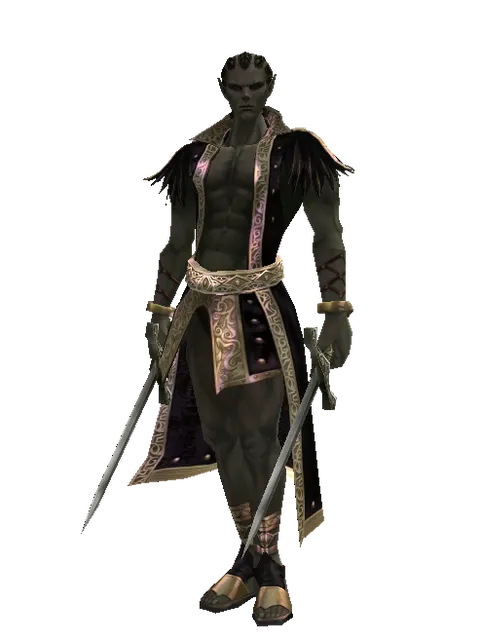 Artisan's Sword*Artisan's Sword on a male Orc mystic, front view