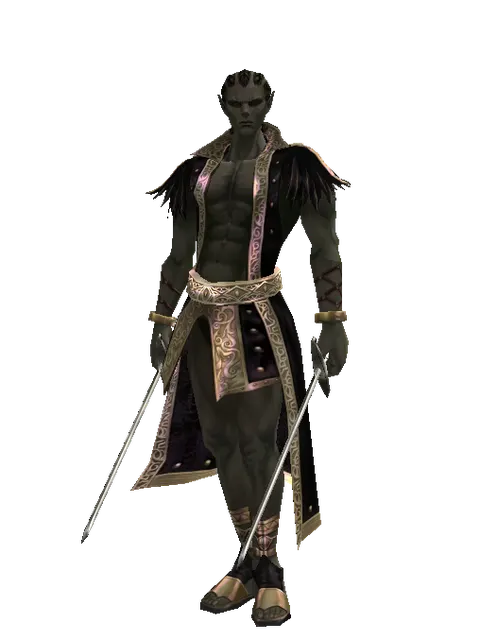 Bastard Sword*Bastard Sword on a male Orc mystic, front view