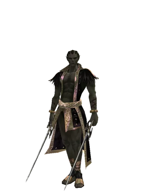 Keshanberk*Keshanberk on a male Orc mystic, front view