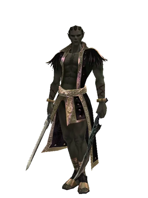 Spirit Sword*Sword of Limit on a male Orc mystic, front view