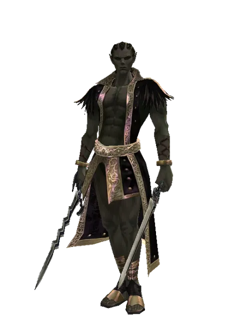 Stormbringer*Spirit Sword on a male Orc mystic, front view