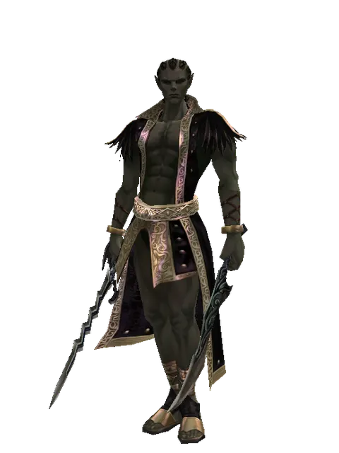Stormbringer*Sword of Limit on a male Orc mystic, front view