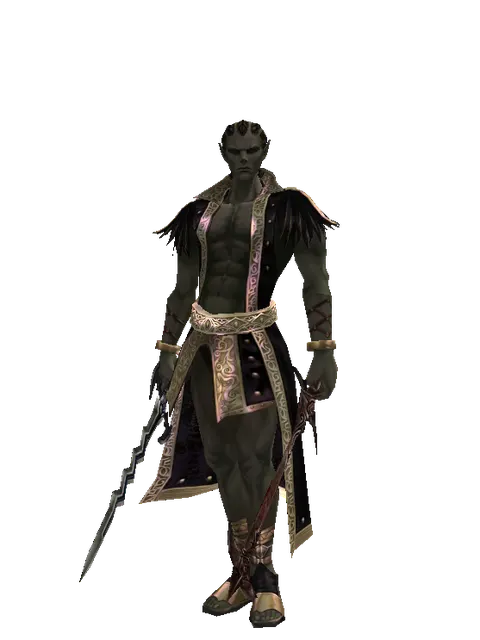 Stormbringer*Sword of Nightmare on a male Orc mystic, front view