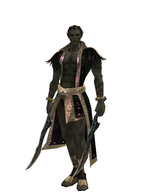 Sword of Limit*Sword of Limit on a male Orc mystic, front view