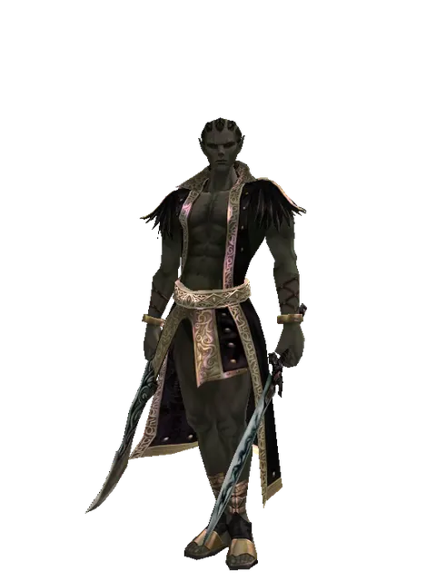 Sword of Limit*Tsurugi on a male Orc mystic, front view
