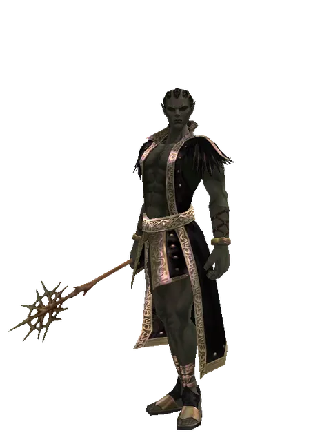 Branch of Life on a male Orc mystic, front view