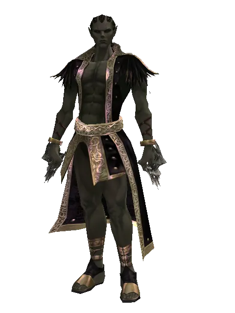 Bellion Cestus on a male Orc mystic, front view