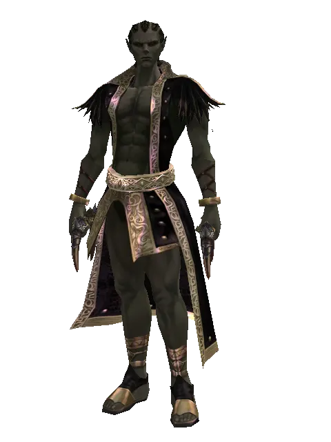 Bich'Hwa on a male Orc mystic, front view