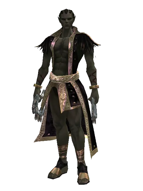 Chrono Unitus on a male Orc mystic, front view