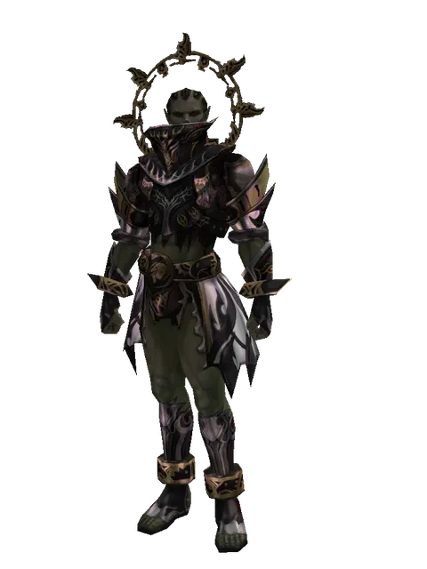 Apella Set on a male Orc mystic, front view
