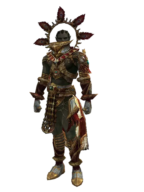 Dynasty Jeweled [Summoner] (light armor) on a male Orc mystic, front view