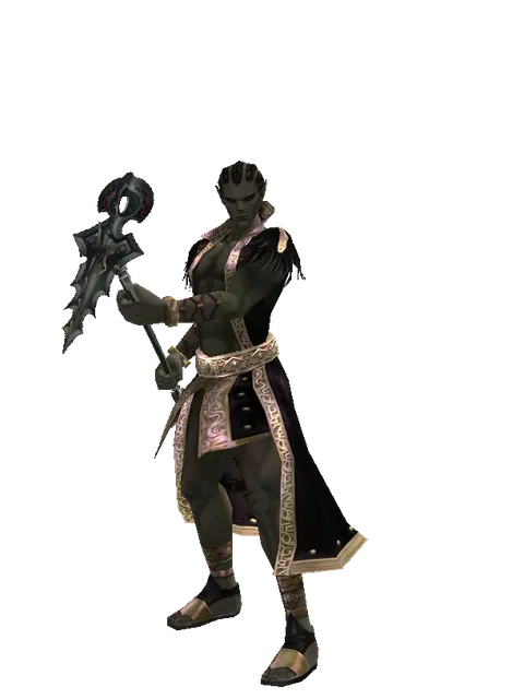 Widow Maker on a male Orc mystic, front view