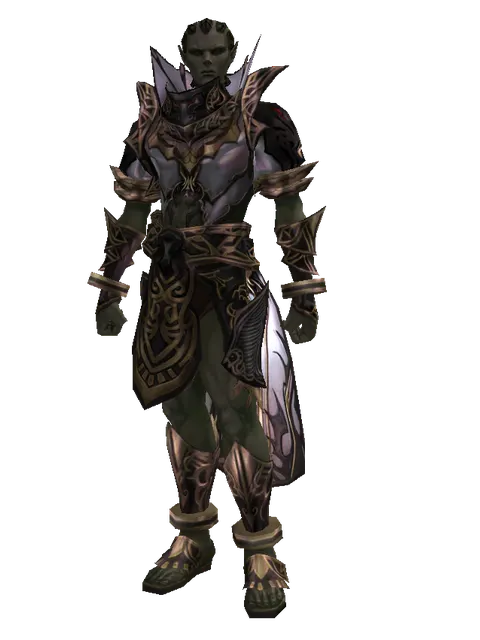 Apella Set - Robe on a male Orc mystic, front view