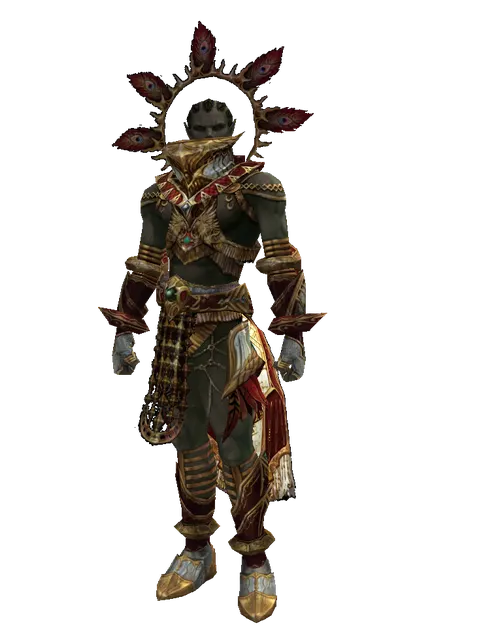Dynasty Set - Robe on a male Orc mystic, front view