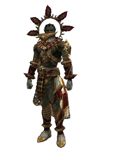 Dynasty Silver Satin [Summoner] (robe) on a male Orc mystic, front view