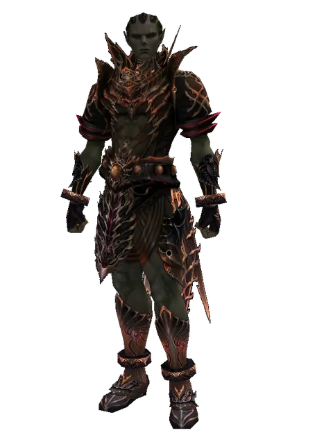 Vesper Set - Robe on a male Orc mystic, front view