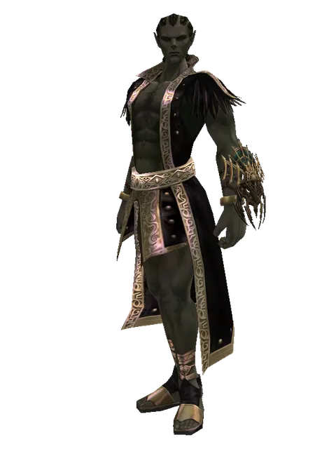 Vesper Sigil on a male Orc mystic, front view