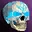 Scull of Death Knight - Blue