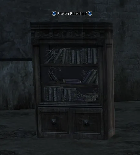 Broken Bookshelf in Lineage 2 High Five
