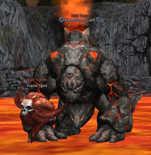 Flamestone Giant in Lineage 2 Interlude