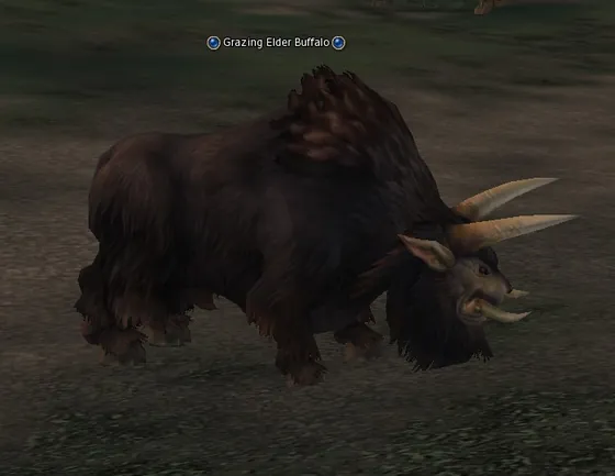 Grazing Elder Buffalo in Lineage 2 Interlude