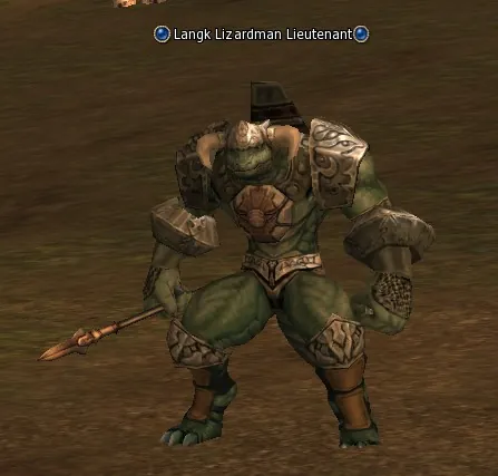 Langk Lizardman Lieutenant in Lineage 2 Interlude