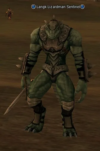 Langk Lizardman Sentinel in Lineage 2 Interlude