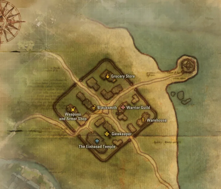 Где находится Warehouse Keeper Wilford: карта Talking Island