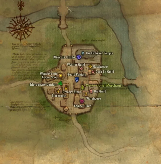 Dónde encontrar a Pinter: mapa de Town of Gludio