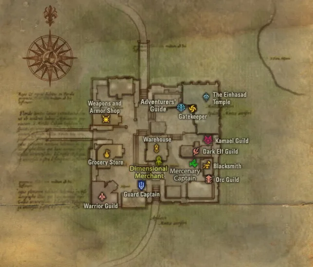 Where to find Willie: map of Town of Oren